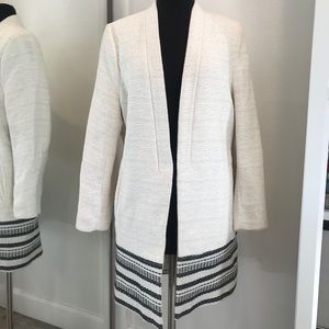 Slim Embroidered Blazer Coat
